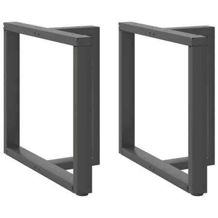 Patas para mesa de comedor en forma de T (2 unidades), antracita, 70 x 35 x (72-73) cm, acero by , Table legs - Ref: Foro24-4...