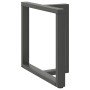 Patas para mesa de comedor en forma de T (2 unidades), antracita, 70 x 35 x (72-73) cm, acero by , Table legs - Ref: Foro24-4...