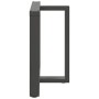 Patas para mesa de comedor en forma de T (2 unidades), antracita, 70 x 35 x (72-73) cm, acero by , Table legs - Ref: Foro24-4...