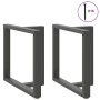 Patas para mesa de comedor en forma de T (2 unidades), antracita, 70 x 35 x (72-73) cm, acero by , Table legs - Ref: Foro24-4...