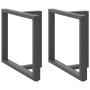 Patas para mesa de comedor en forma de T (2 unidades), antracita, 100 x 35 x (72-73) cm, acero | Foro24.es | Tu tienda online para hogar, jardín y más Foro24.es