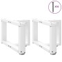 Patas para mesa de centro en forma de T (2 unidades), color blanco, 40 x 25 x (30-31) cm, acero | Foro24.es | Tu tienda online para hogar, jardín y más Foro24.es