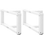 Patas para mesa de centro en forma de T (2 unidades), color blanco, 60 x 25 x (30-31) cm, acero | Foro24.es | Tu tienda online para hogar, jardín y más Foro24.es