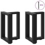 Patas para mesa de centro en forma de T (2 unidades), color negro, 38 x 25 x (42-43) cm, acero von , Tischbeine - Ref: Foro24...