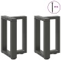 Patas para mesa de centro en forma de T (2 unidades), antracita, 38 x 25 x (42-43) cm, acero | Foro24.es | Tu tienda online para hogar, jardín y más Foro24.es
