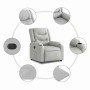 Sillón reclinable de tela gris nube von , Sessel - Ref: Foro24-4019928, Preis: 217,73 €, Rabatt: %