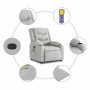 Sillón de masaje reclinable de tela gris nube von , Sessel - Ref: Foro24-4019935, Preis: 223,21 €, Rabatt: %