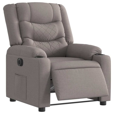 Sillón reclinable eléctrico tela gris taupé | Foro24.es | Tu tienda online para hogar, jardín y más Foro24.es