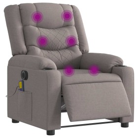 Sillón reclinable de masaje eléctrico tela gris taupe von , Sessel - Ref: Foro24-3310258, Preis: 275,38 €, Rabatt: %
