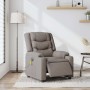 Sillón reclinable de masaje eléctrico tela gris taupe de , Sillones - Ref: Foro24-3310258, Precio: 269,42 €, Descuento: %