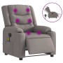 Sillón reclinable de masaje eléctrico tela gris taupe de , Sillones - Ref: Foro24-3310258, Precio: 269,42 €, Descuento: %
