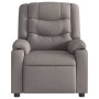 Sillón reclinable de masaje eléctrico tela gris taupe de , Sillones - Ref: Foro24-3310258, Precio: 269,42 €, Descuento: %