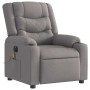 Sillón reclinable de masaje eléctrico tela gris taupe de , Sillones - Ref: Foro24-3310258, Precio: 269,42 €, Descuento: %