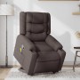 Silla de masaje reclinable de pie de tela marrón oscuro | Foro24.es | Tu tienda online para hogar, jardín y más Foro24.es