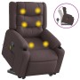 Silla de masaje reclinable de pie de tela marrón oscuro | Foro24.es | Tu tienda online para hogar, jardín y más Foro24.es