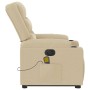 Sillón de masaje eléctrico reclinable elevable tela crema by , Armchairs - Ref: Foro24-3310287, Price: 348,64 €, Discount: %