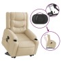 Sillón de masaje eléctrico reclinable elevable tela crema by , Armchairs - Ref: Foro24-3310287, Price: 348,64 €, Discount: %