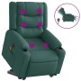 Sillón masaje eléctrico reclinable elevable tela verde oscuro | Foro24.es | Tu tienda online para hogar, jardín y más Foro24.es