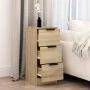 Aparador de madera contrachapada roble Sonoma 30x30x70 cm de vidaXL, Aparadores - Ref: Foro24-811157, Precio: 63,78 €, Descue...