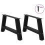 Patas para mesa de centro en forma de A (2 unidades), color negro, 60 x (30-31) cm, acero | Foro24.es | Tu tienda online para hogar, jardín y más Foro24.es
