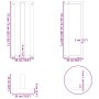 Patas para consola en forma de T (2 unidades), color blanco, 38 x 25 x (72-73) cm, acero | Foro24.es | Tu tienda online para hogar, jardín y más Foro24.es