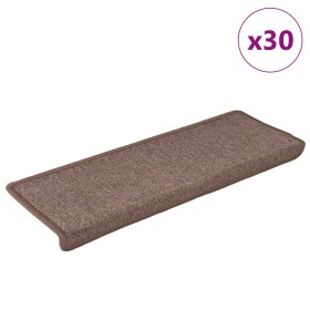 Alfombrilla escalera 30 uds 65x21x4 cm marrón by , Stair mats - Ref: Foro24-3365776, Price: 129,45 €, Discount: %