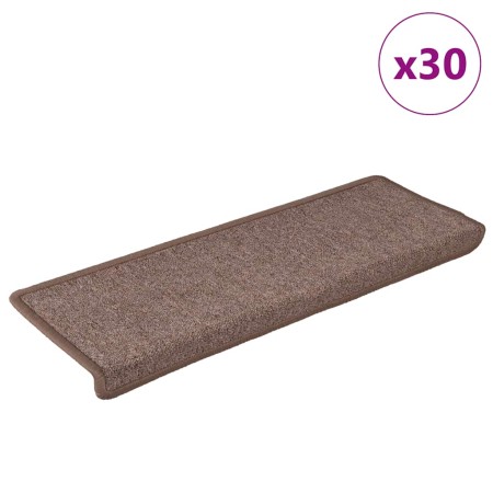 Alfombrilla escalera 30 uds 65x21x4 cm marrón von , Treppenmatten - Ref: Foro24-3365776, Preis: 129,45 €, Rabatt: %