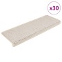 Alfombra autoadhesiva escalera sisal 30 uds 65x21x4 cm Cream von , Treppenmatten - Ref: Foro24-3365893, Preis: 238,30 €, Raba...
