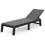 Tumbona Keter con cojín "Mallorca" Textura Yute Antracita by , Loungers - Ref: Foro24-447614, Price: 131,90 €, Discount: %