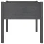 Planters 2 pcs solid gray pine wood 70x70x70 cm by vidaXL, Pots and planters - Ref: Foro24-810814, Price: 72,47 €, Discount: %