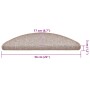 Alfombrilla escalera 20 uds marrón claro 56x17x3 cm | Foro24.es | Tu tienda online para hogar, jardín y más Foro24.es
