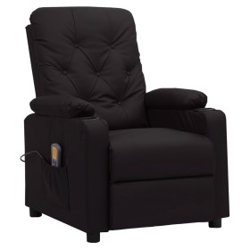 Sillón de masaje de cuero sintético negro by , Electric massage chairs - Ref: Foro24-339129, Price: 229,61 €, Discount: %