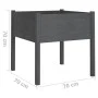 Planters 2 pcs solid gray pine wood 70x70x70 cm by vidaXL, Pots and planters - Ref: Foro24-810814, Price: 72,47 €, Discount: %
