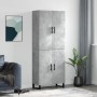 Aparador alto madera contrachapada gris hormigón 69,5x34x180 cm by , Sideboards - Ref: Foro24-3195703, Price: 145,54 €, Disco...