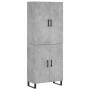 Aparador alto madera contrachapada gris hormigón 69,5x34x180 cm by , Sideboards - Ref: Foro24-3195703, Price: 145,54 €, Disco...