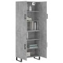 Aparador alto madera contrachapada gris hormigón 69,5x34x180 cm by , Sideboards - Ref: Foro24-3195703, Price: 145,54 €, Disco...