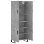 Aparador alto madera contrachapada gris hormigón 69,5x34x180 cm by , Sideboards - Ref: Foro24-3195703, Price: 145,54 €, Disco...