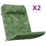 Cojines para silla Adirondack 2 uds tela Oxford estampado hojas by , Cushions for chairs and sofas - Ref: Foro24-361849, Pric...