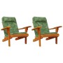 Cojines para silla Adirondack 2 uds tela Oxford estampado hojas by , Cushions for chairs and sofas - Ref: Foro24-361849, Pric...