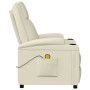 Sillón de masaje de cuero sintético blanco crema by , Electric massage chairs - Ref: Foro24-321312, Price: 159,90 €, Discount: %