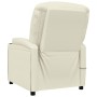 Sillón de masaje de cuero sintético blanco crema by , Electric massage chairs - Ref: Foro24-321312, Price: 159,90 €, Discount: %