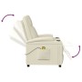 Sillón de masaje de cuero sintético blanco crema by , Electric massage chairs - Ref: Foro24-321312, Price: 159,90 €, Discount: %