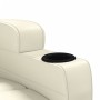 Sillón de masaje de cuero sintético blanco crema by , Electric massage chairs - Ref: Foro24-321312, Price: 159,90 €, Discount: %