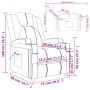 Sillón de masaje de cuero sintético blanco crema by , Electric massage chairs - Ref: Foro24-321312, Price: 159,90 €, Discount: %