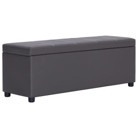 Banco con espacio de almacenaje 116 cm cuero