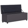 Banco con espacio de almacenaje 116 cm cuero sintético gris | Foro24.es | Tu tienda online para hogar, jardín y más Foro24.es