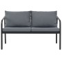 Sofá de jardín de 2 plazas con cojines de aluminio gris von , Outdoor-Sofas - Ref: Foro24-44699, Preis: 219,76 €, Rabatt: %