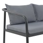 Sofá de jardín de 2 plazas con cojines de aluminio gris von , Outdoor-Sofas - Ref: Foro24-44699, Preis: 219,76 €, Rabatt: %