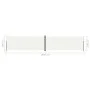 Cremefarbene ausfahrbare Seitenmarkise 200x1000 cm von vidaXL, Sonnenschirme - Ref: Foro24-318043, Preis: 124,64 €, Rabatt: %