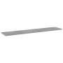 Estante para estantería 4 uds madera gris hormigón 100x20x1,5cm
